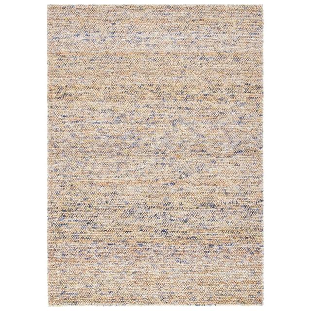 Bohemian BOH901 Hand Woven Indoor Area Rug - Natural/Purple - 6'x6' - Safavieh