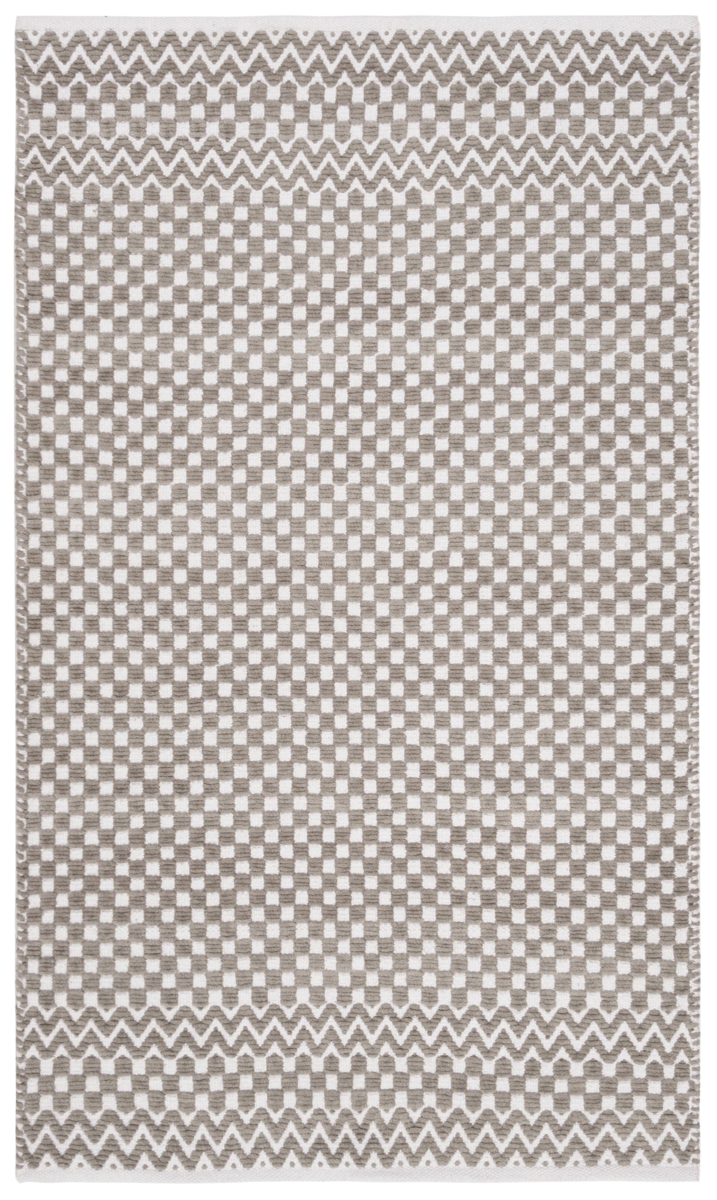 Boston BOS686 Flat Weave Indoor Accent Rug - Taupe - 3'x5' - Safavieh