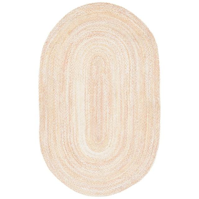 Highland Dunes Bendooragh Hand-Braided Jute Natural Area Rug