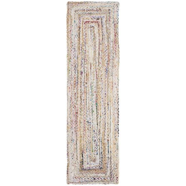 Braided BRD210 Hand Woven Runner Rug - Ivory/Multi - 2'3"x6' - Safavieh.