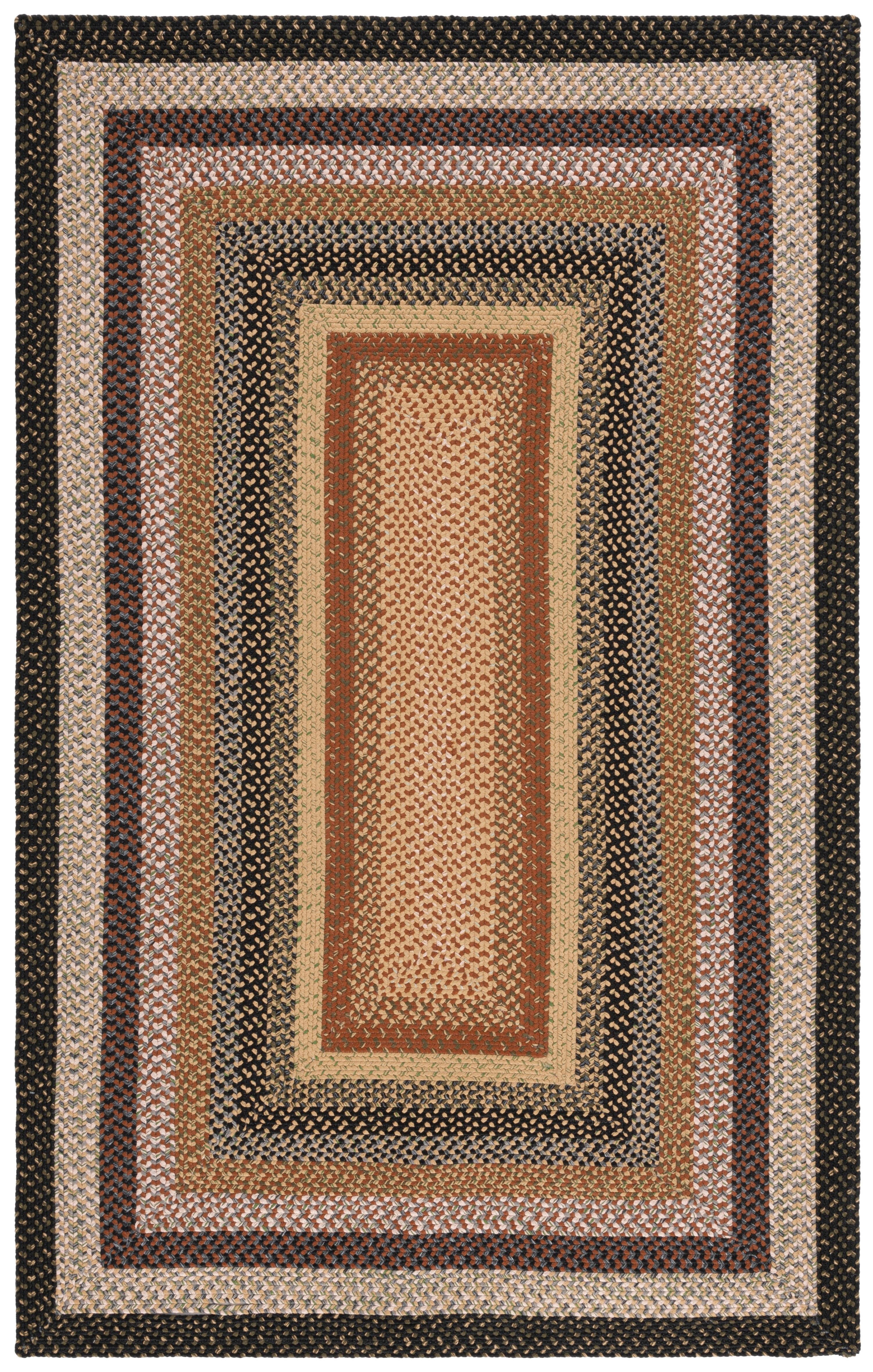 Braided BRD308 Hand Woven Area Rug - Multi - 6'x9' - Safavieh.
