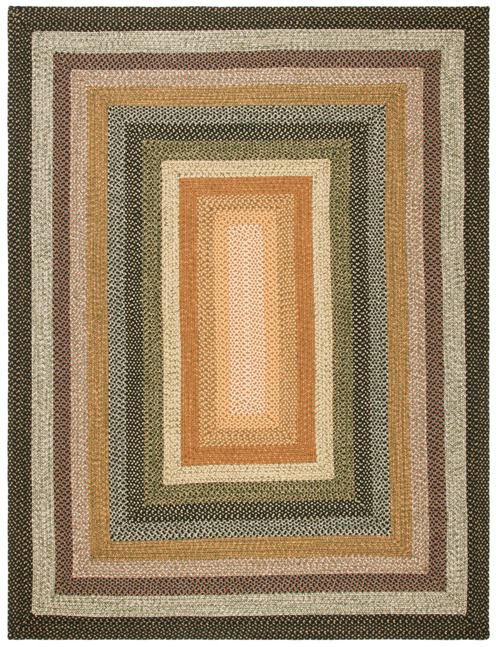 SAFAVIEH Braided Ellen Colored Bordered Area Rug, Blue/Multi, 10' x 14'