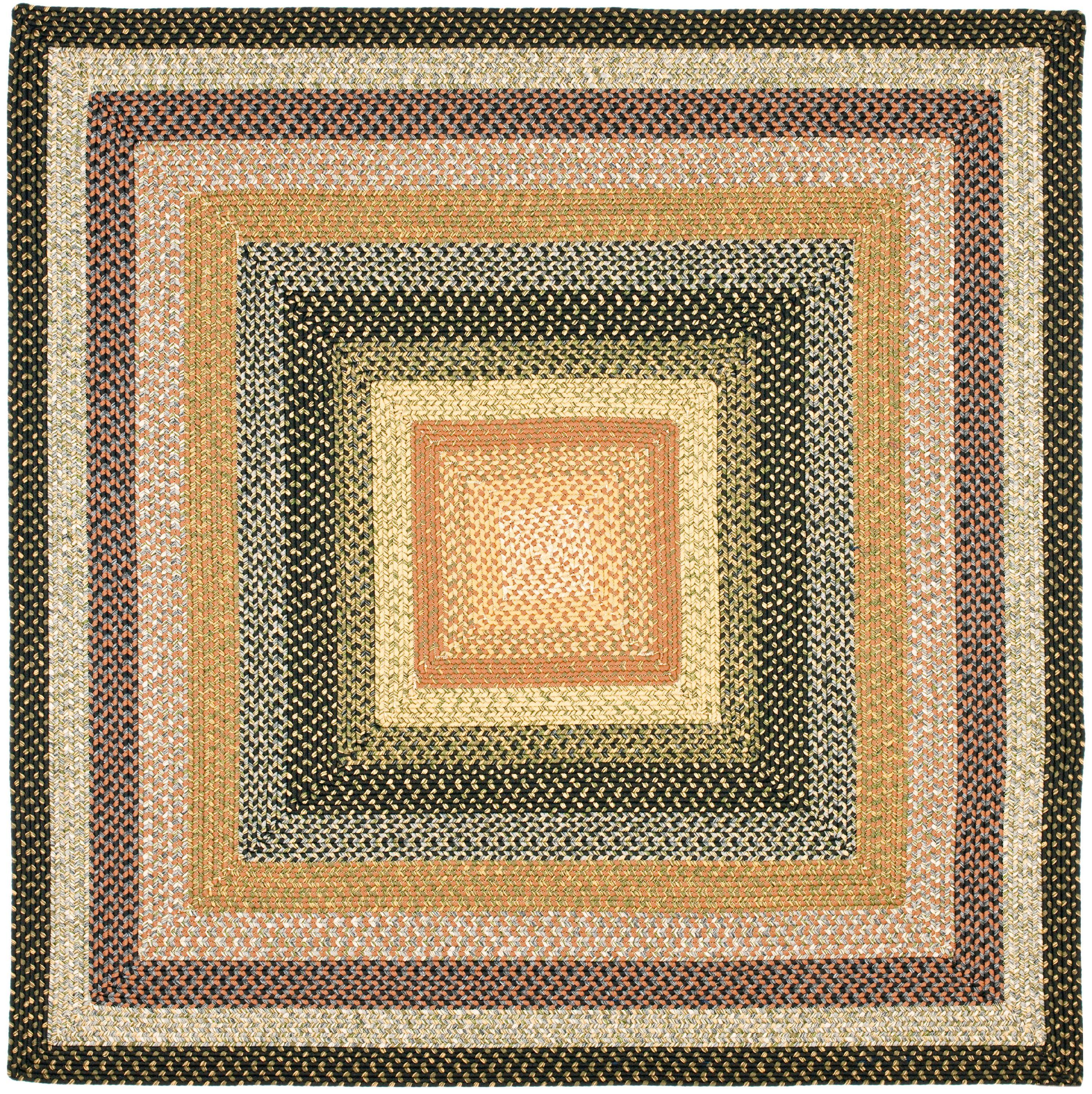 Braided BRD308 Hand Woven Area Rug - Multi - 4'x4' - Safavieh.