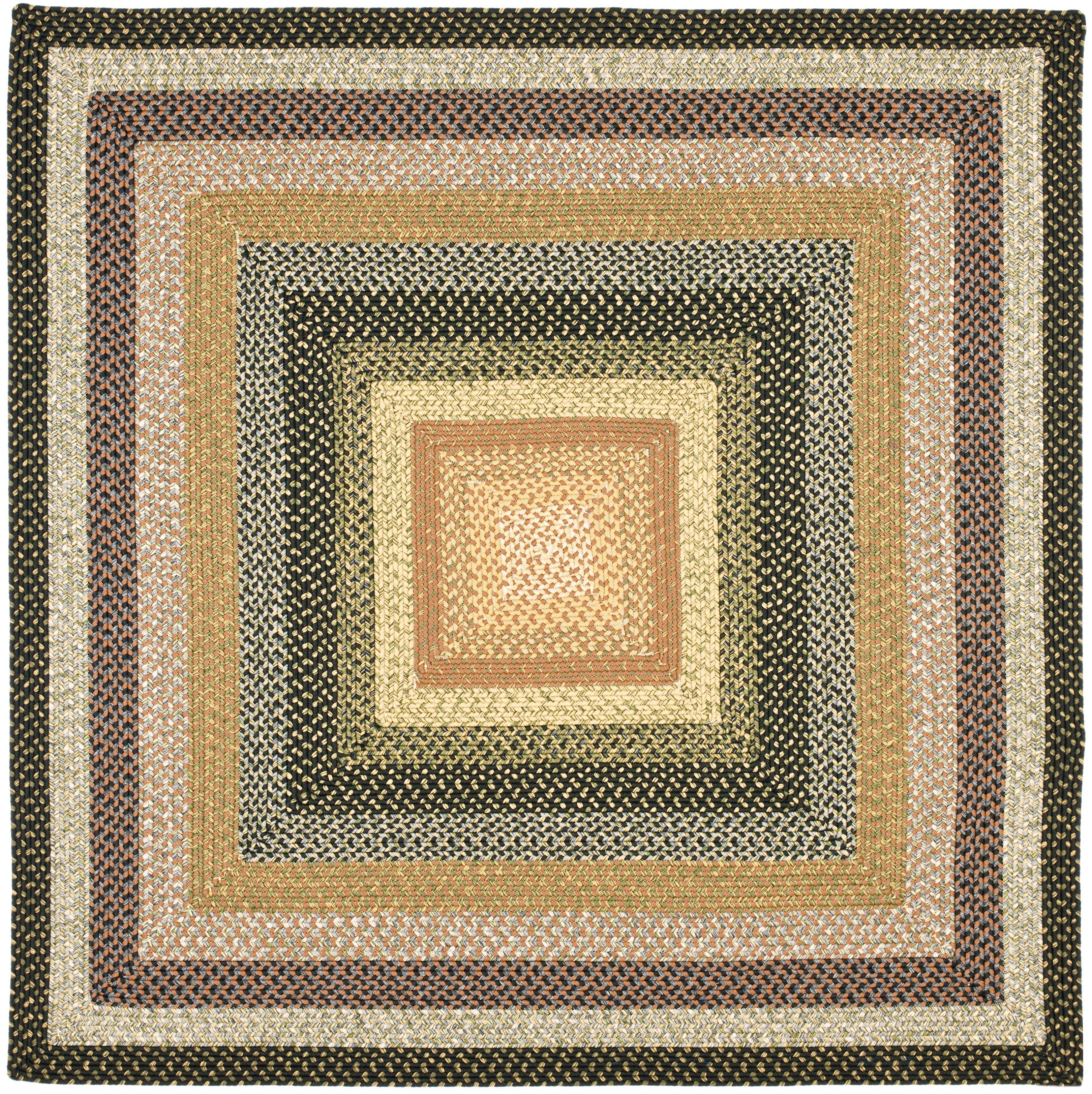 Braided BRD308 Hand Woven Area Rug - Multi - 9'x9' - Safavieh.