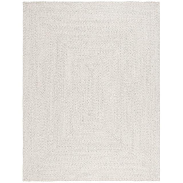 Braided BRA201 Hand Woven Indoor Machine Washable Area Rug - Ivory/Light Grey - 8'x10' - Safavieh