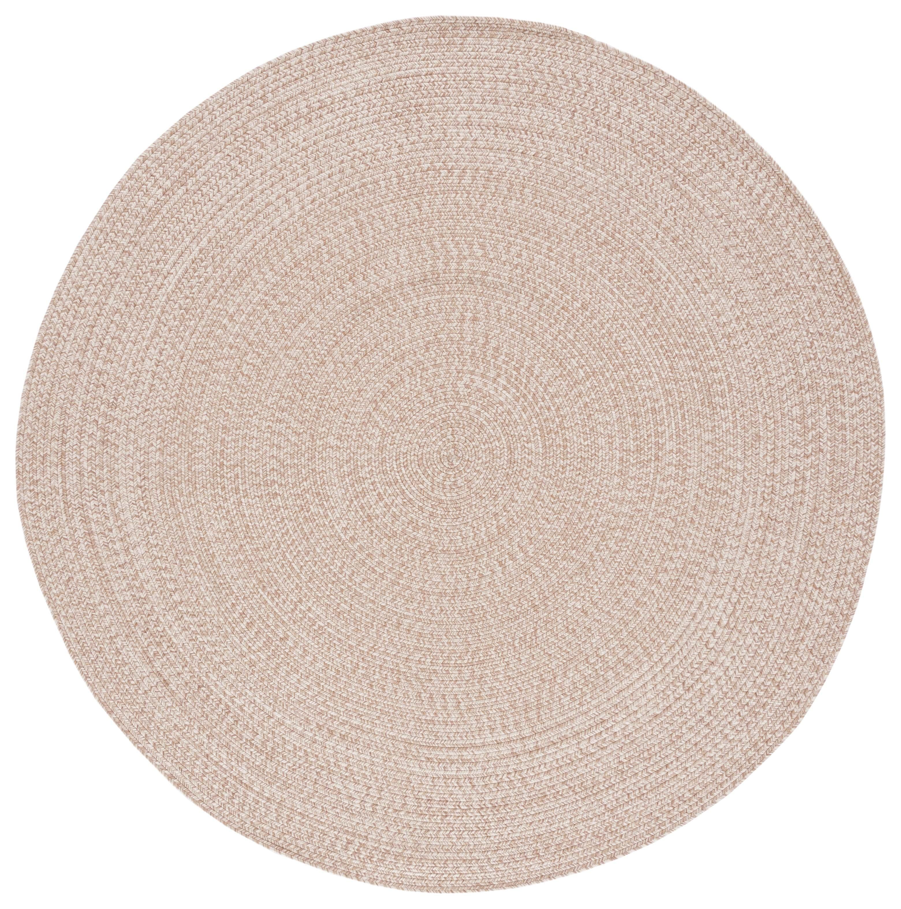 Braided BRA201 Hand Woven Indoor Machine Washable Area Rug - Natural - 6' Round - Safavieh