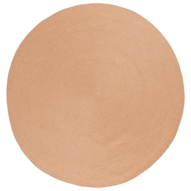 Braided BRD402 Hand Woven Area Rug - Tan - 7' round - Safavieh.