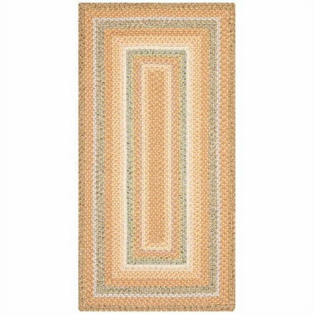 Braided BRD314 Hand Woven Accent Rug - Tan/Multi - 2'6"x5' - Safavieh.