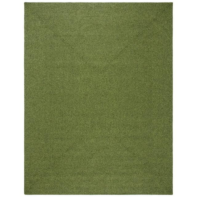 Braided BRD315 Hand Woven Area Rug - Green - 8'x10' - Safavieh.