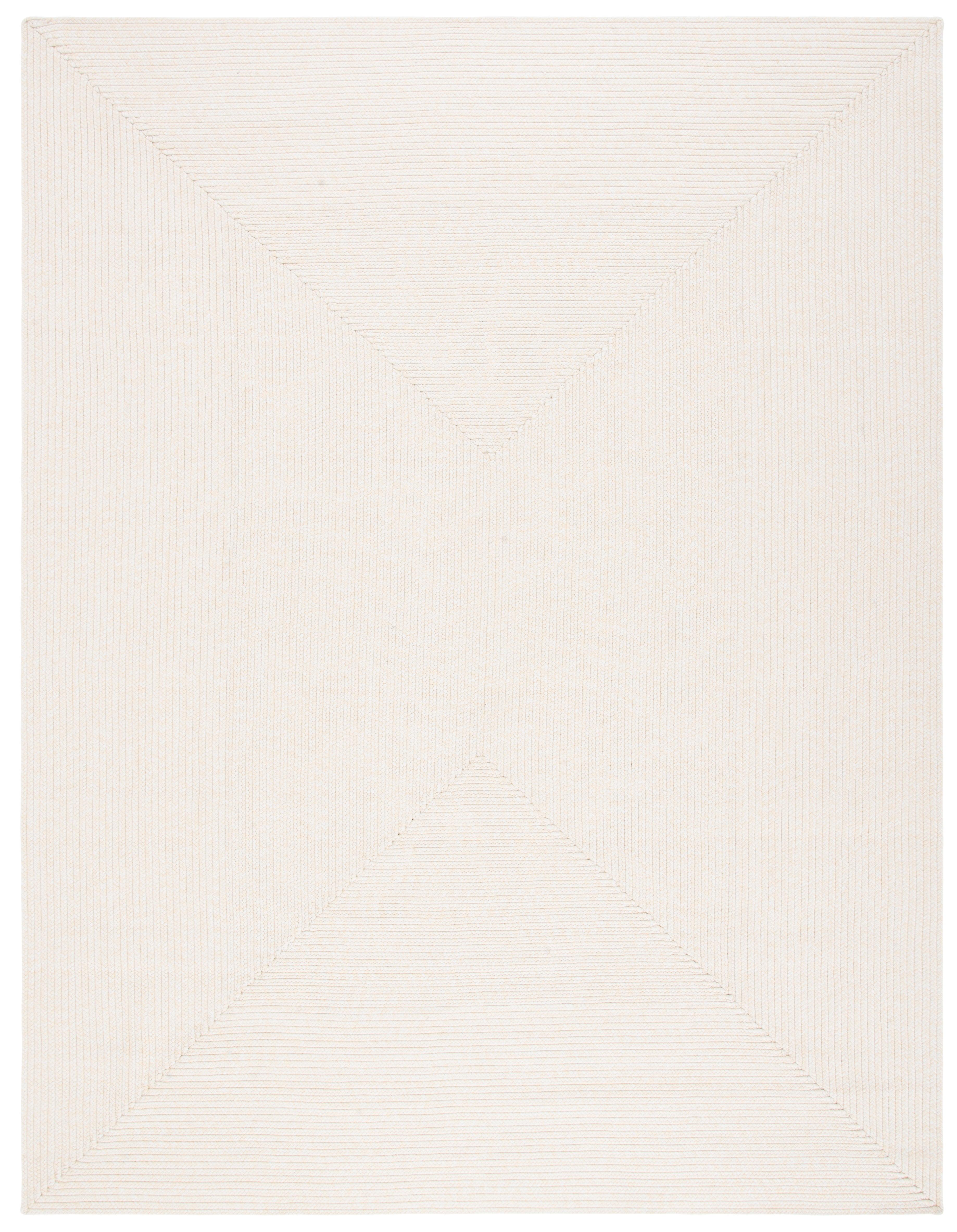 SAFAVIEH Braided Rishika Solid Area Rug, Ivory/Beige, 11' x 15'