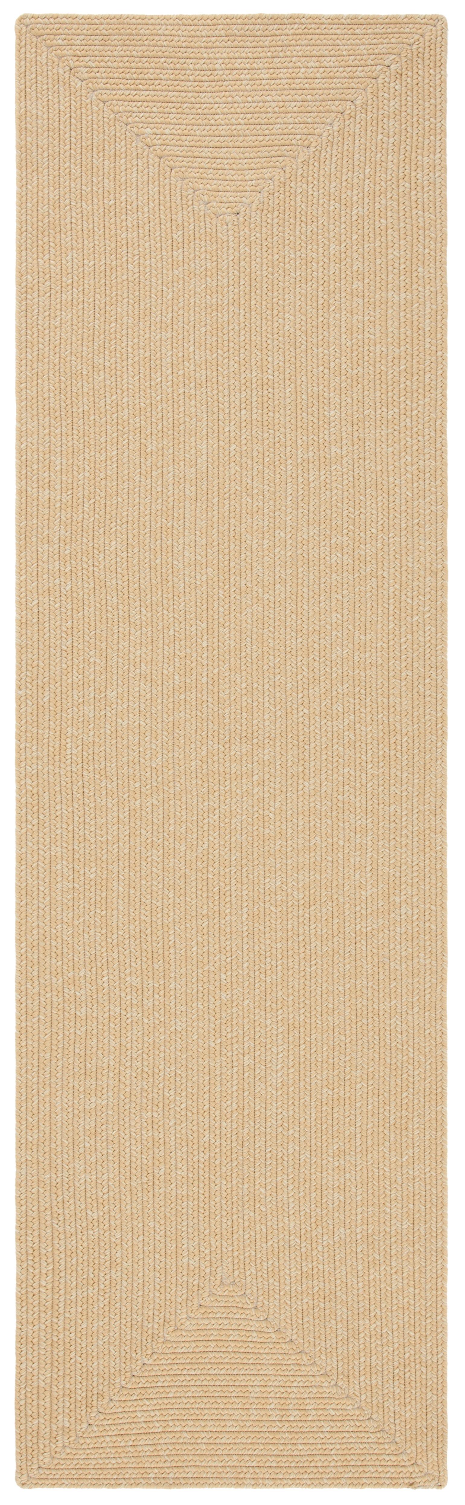 Beige Braided Handmade Reversible Runner Rug 2'3" x 12'