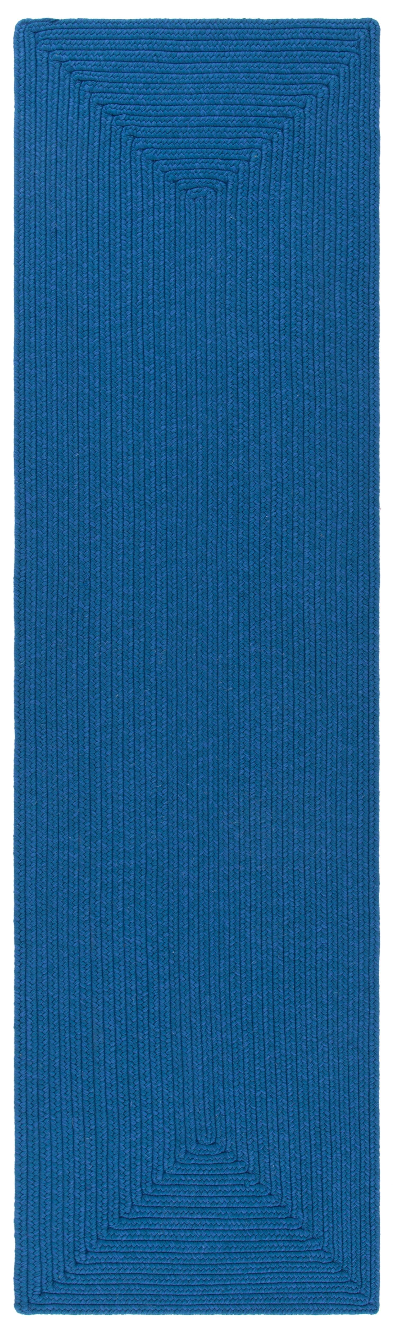 SAFAVIEH Braided Rishika Solid Runner Rug, Blue, 2'3" x 6'