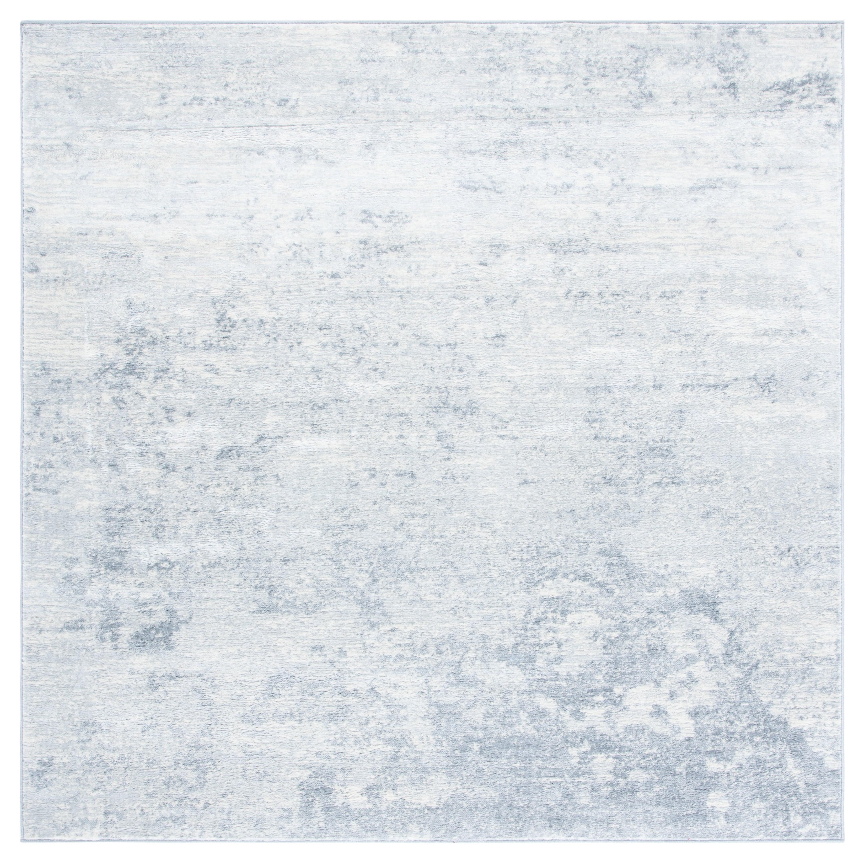 SAFAVIEH Brentwood Ainslee Abstract Area Rug, Ivory/Grey, 12' x 12' Square