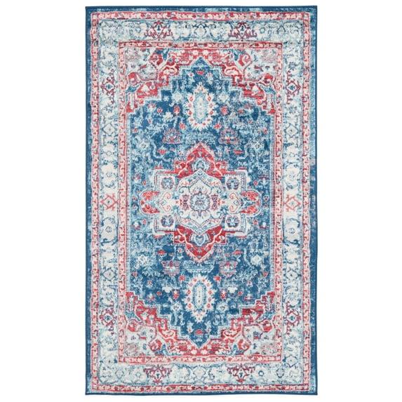 Kelly Clarkson Home Camila 851 Area Rug In Navy / Red