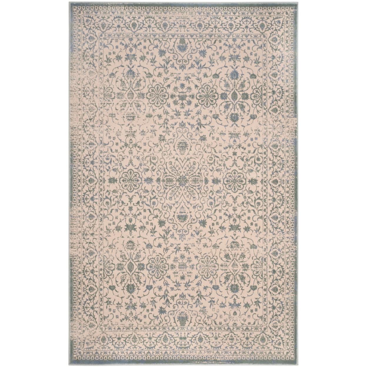 SAFAVIEH Brilliance Collection BRL504A Cream / Sage Rug