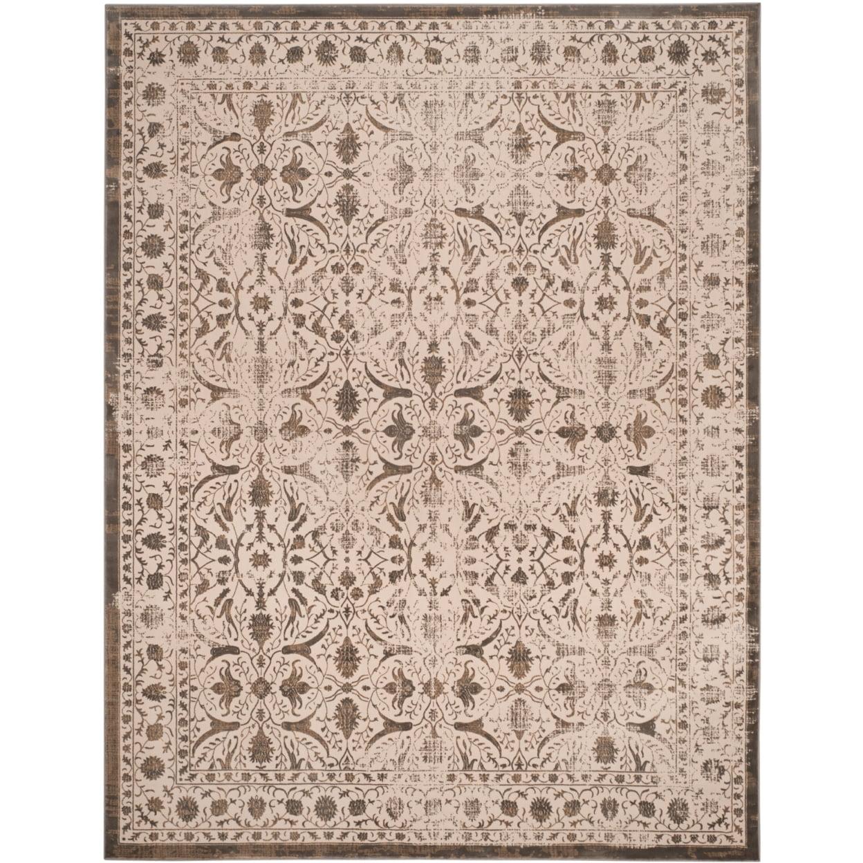 Brilliance BRL502 Power Loomed Area Rug - Cream/Bronze - 5'1"x7'6" - Safavieh.