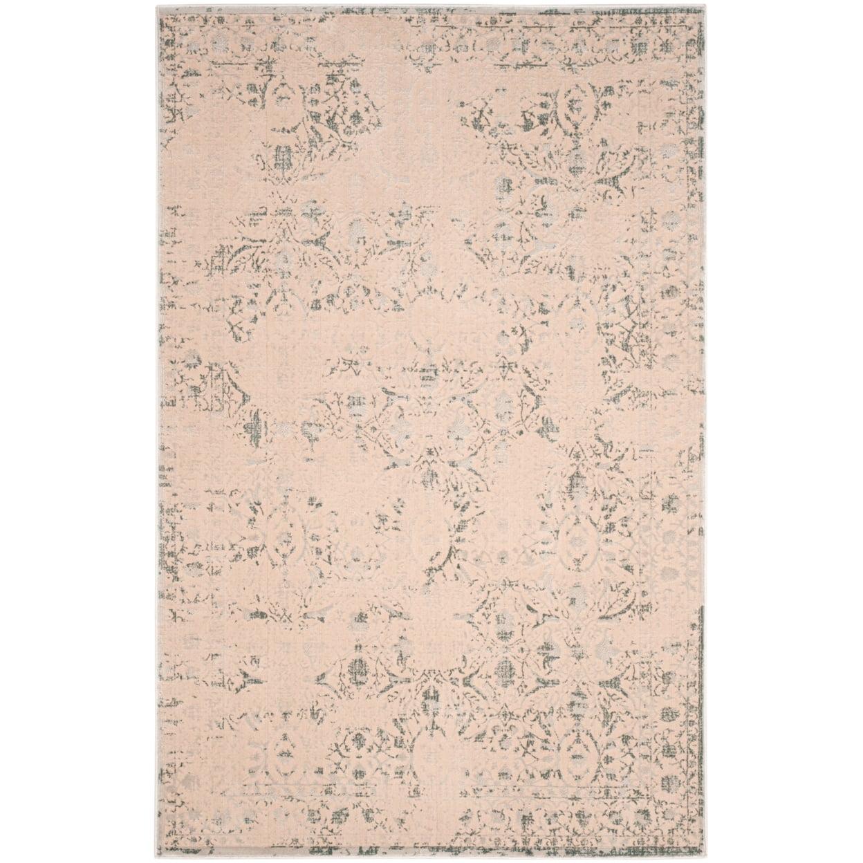 Brilliance BRL502 Power Loomed Area Rug - Cream/Light Blue - 5'1"x7'6" - Safavieh.