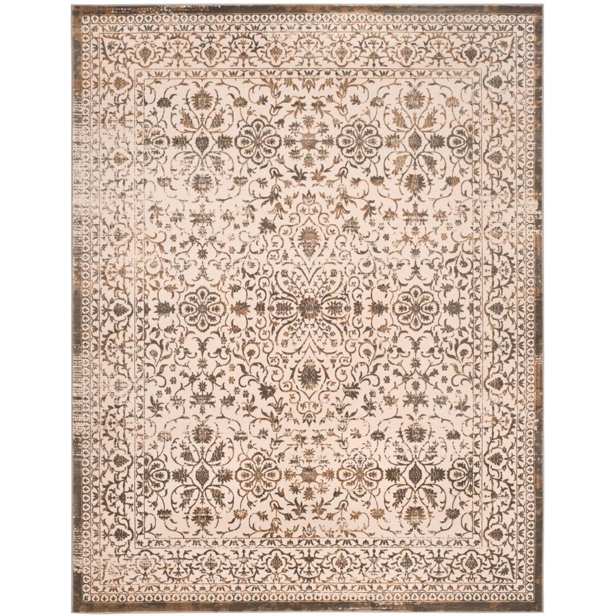 Brilliance BRL504 Power Loomed Indoor Area Rug - Cream/Bronze - 6'7"x9'2" - Safavieh