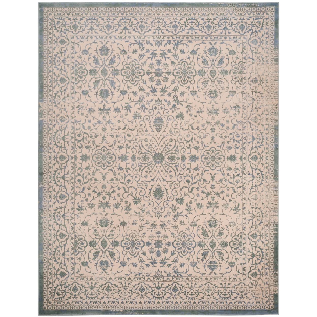 Brilliance BRL504 Power Loomed Indoor Area Rug - Cream/Sage - 5'1"x7'6" - Safavieh