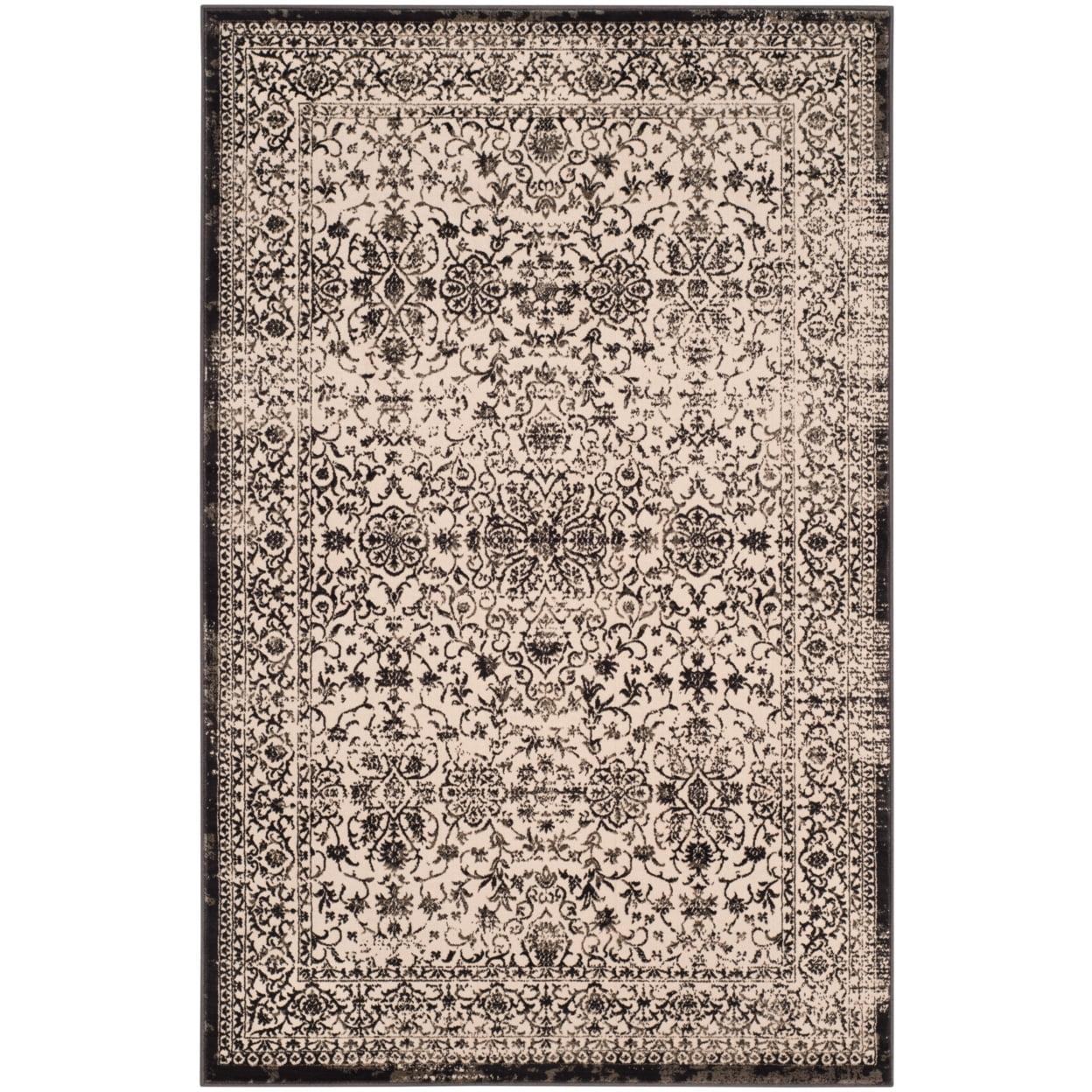 SAFAVIEH Brilliance Edin Oriental Area Rug, Creme/Black, 4' x 6'