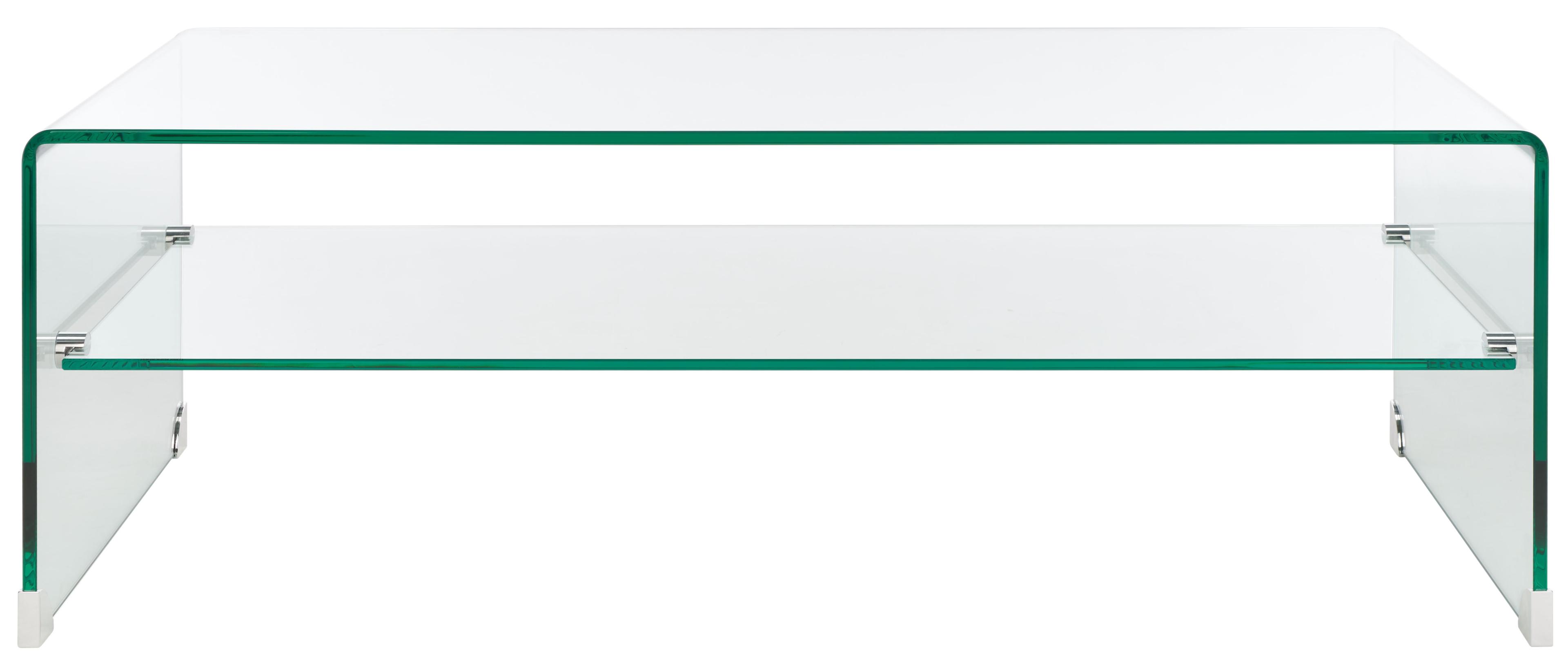 Brioni Temp Glass Coffee Table - Clear - Safavieh