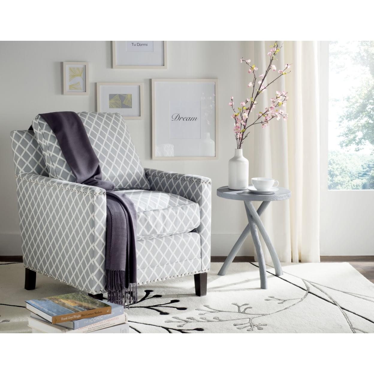 Buckler Club Chair with Nail Heads  - Safavieh