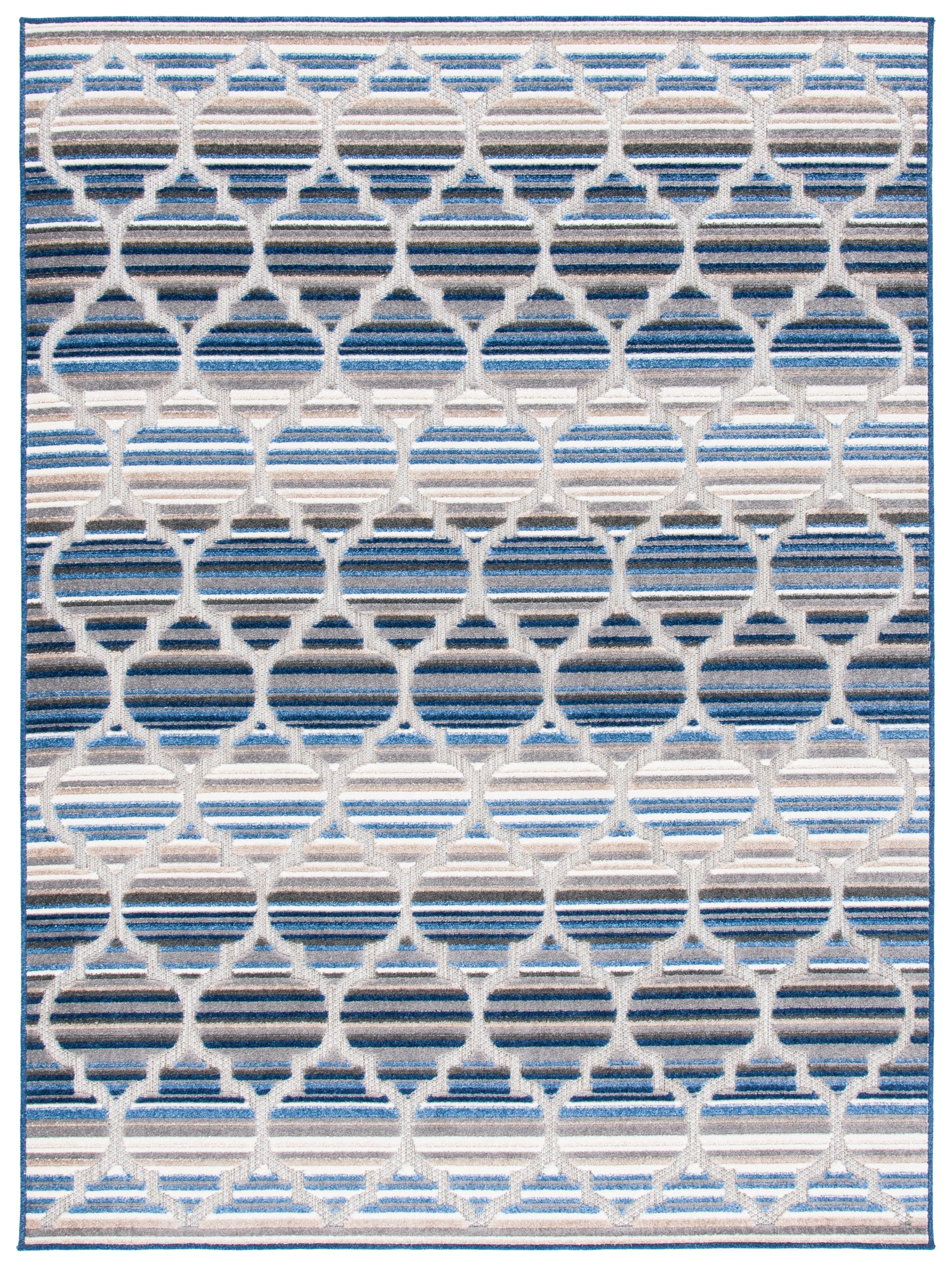 Cabana CBN333 Loomed Indoor Area Rug - Blue/Grey - 5'3"x7'6" - Safavieh