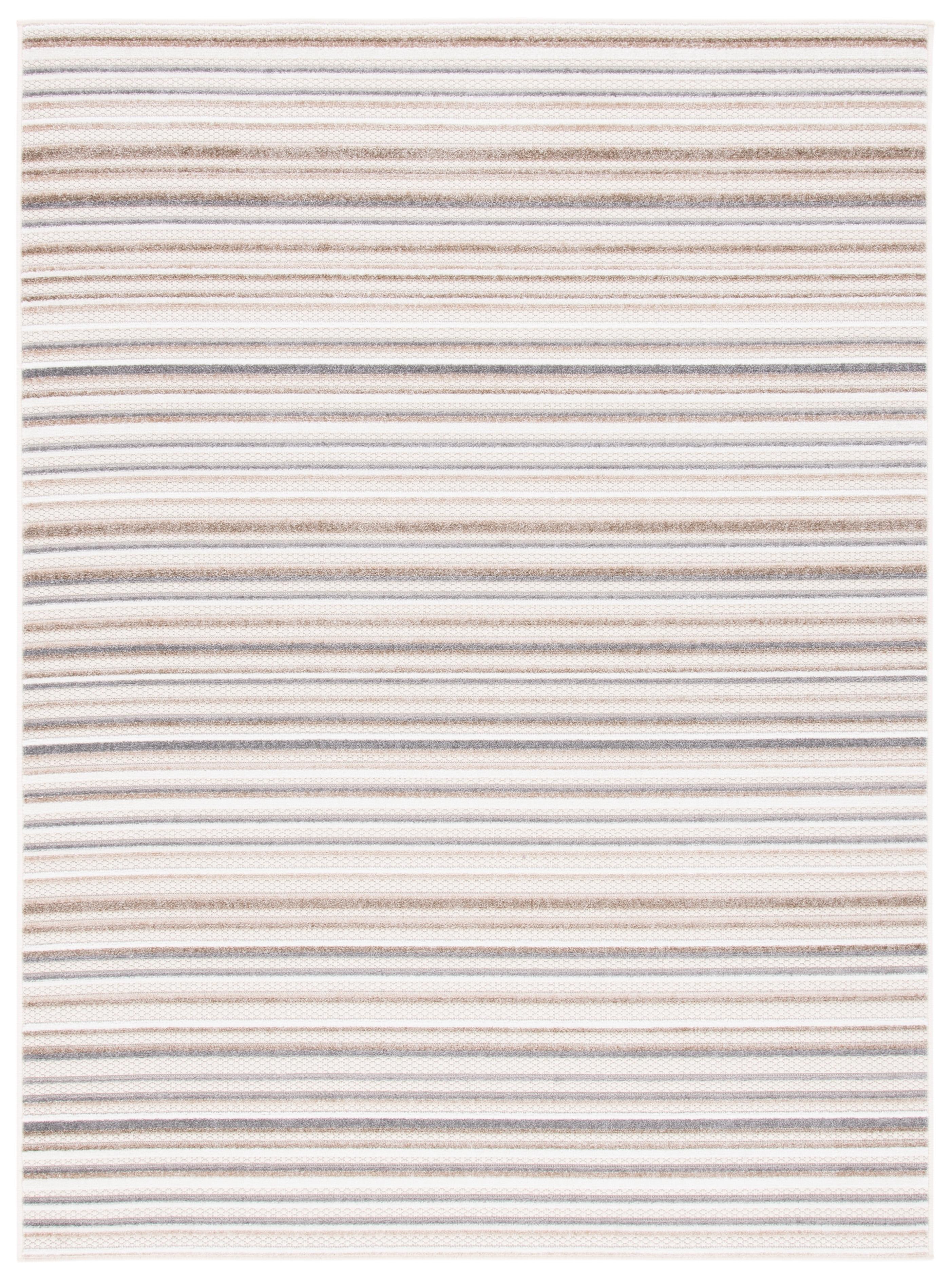 Cabana CBN323 Loomed Indoor Area Rug - Ivory/Grey - 5'3"x7'6" - Safavieh