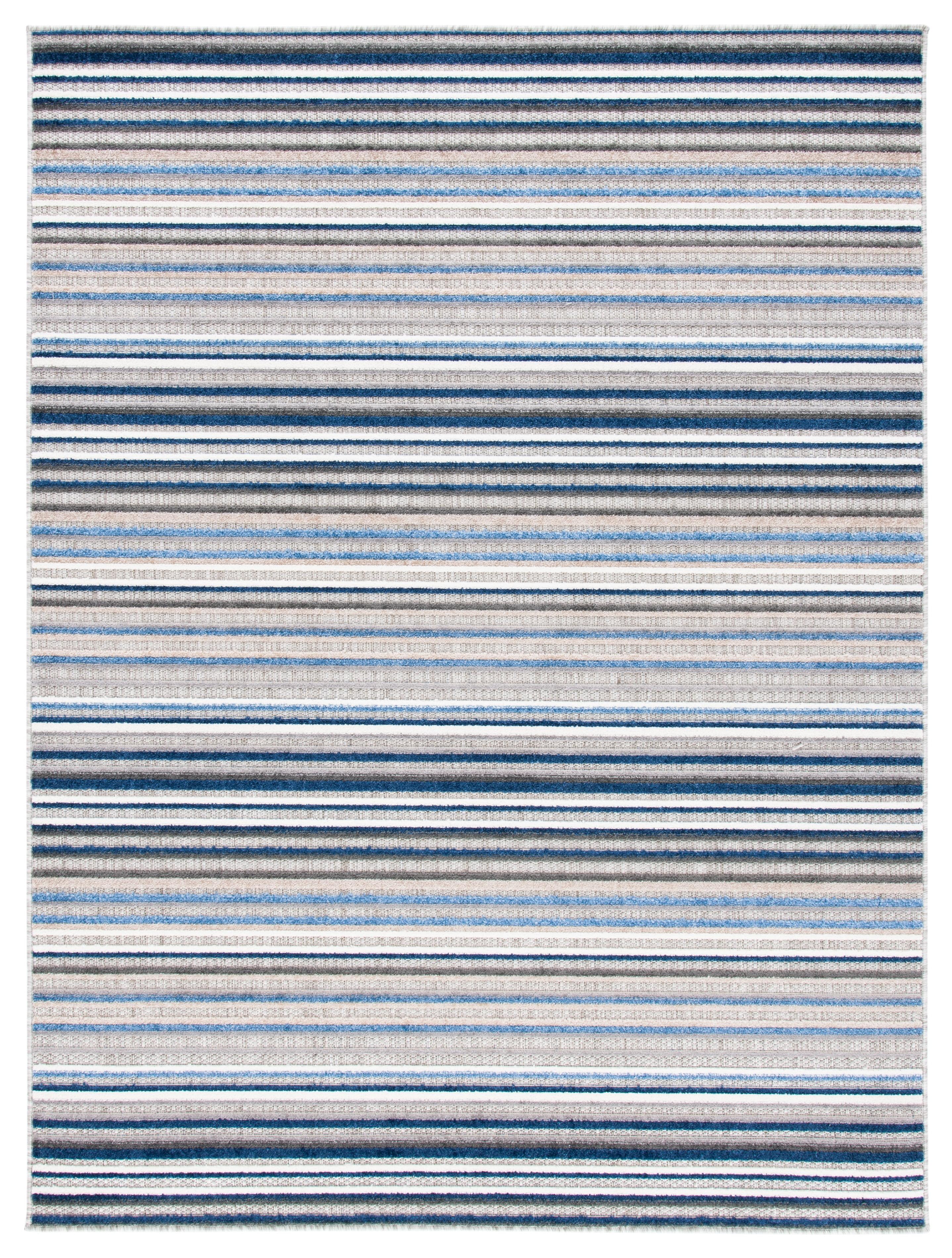Cabana CBN323 Loomed Indoor Area Rug - Grey/Blue - 5'3"x7'6" - Safavieh