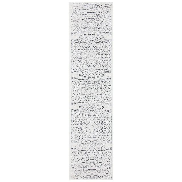 Cabana CBN656 Power Loomed Indoor Runner Rug - Ivory/Grey - 2'2"x7' - Safavieh