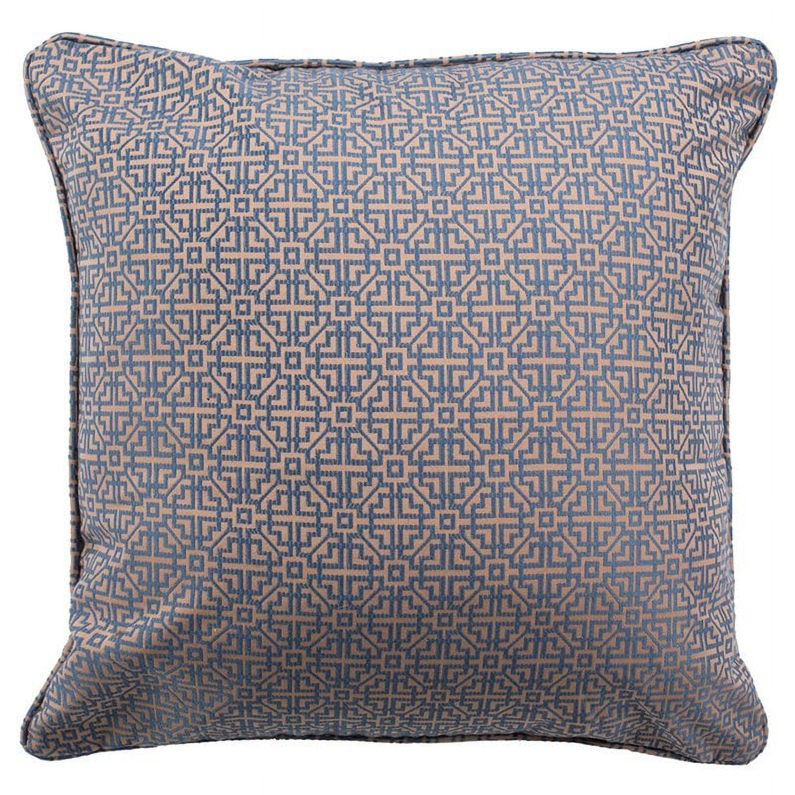 Caitria Pillow - Blue/Tan - 20" X 20"  - Safavieh