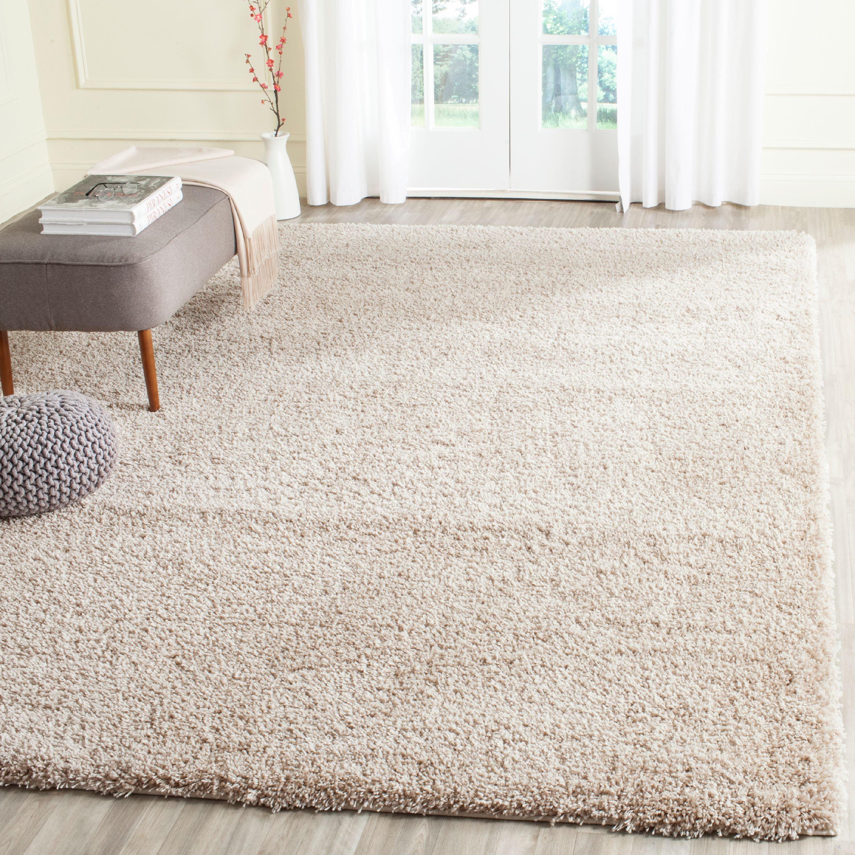 Shag SG151 Power Loomed Area Rug - Beige - 8'x10' - Safavieh.