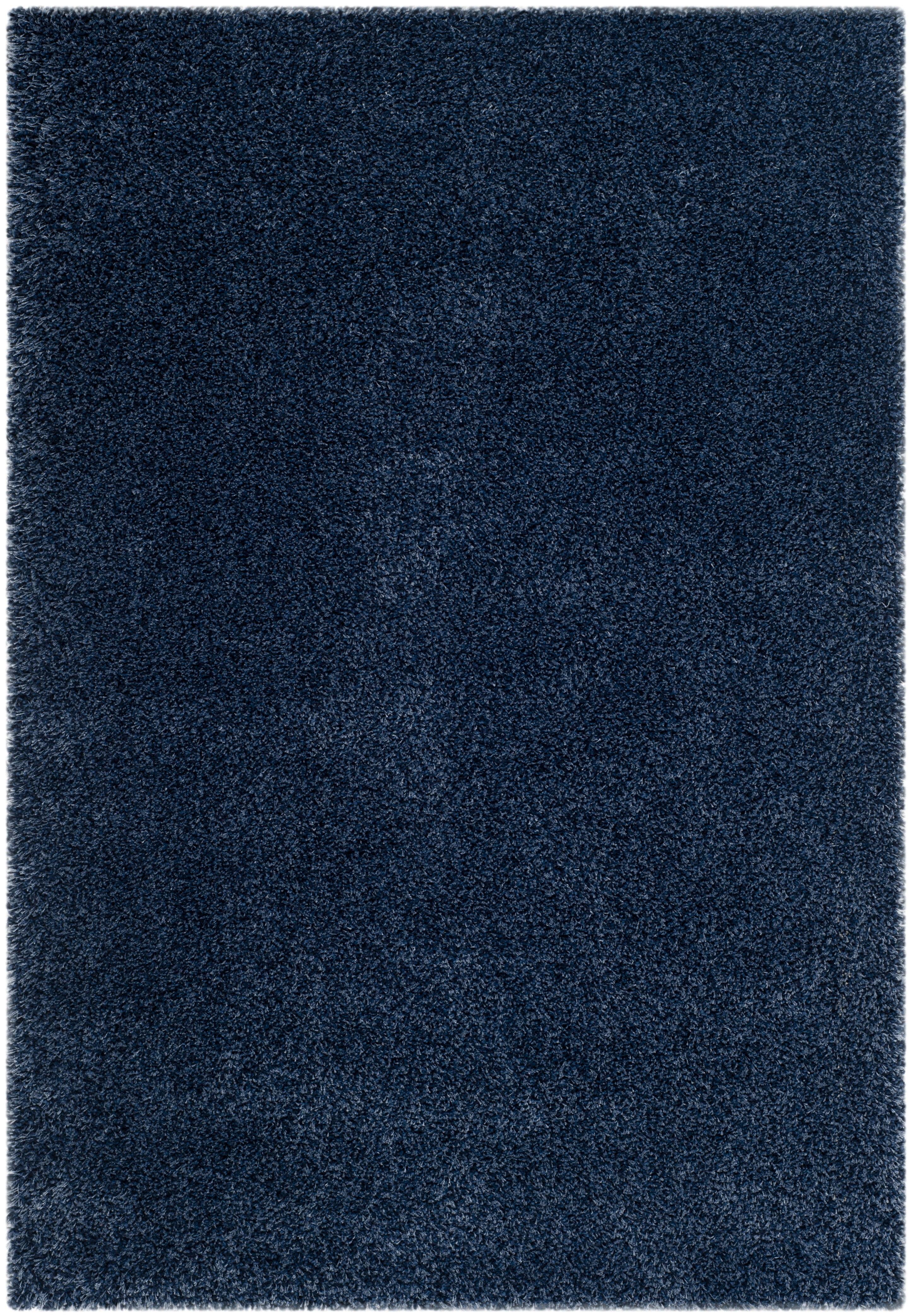 California Shag SG151 Power Loomed Indoor Area Rug - Navy - 9'x12' - Safavieh