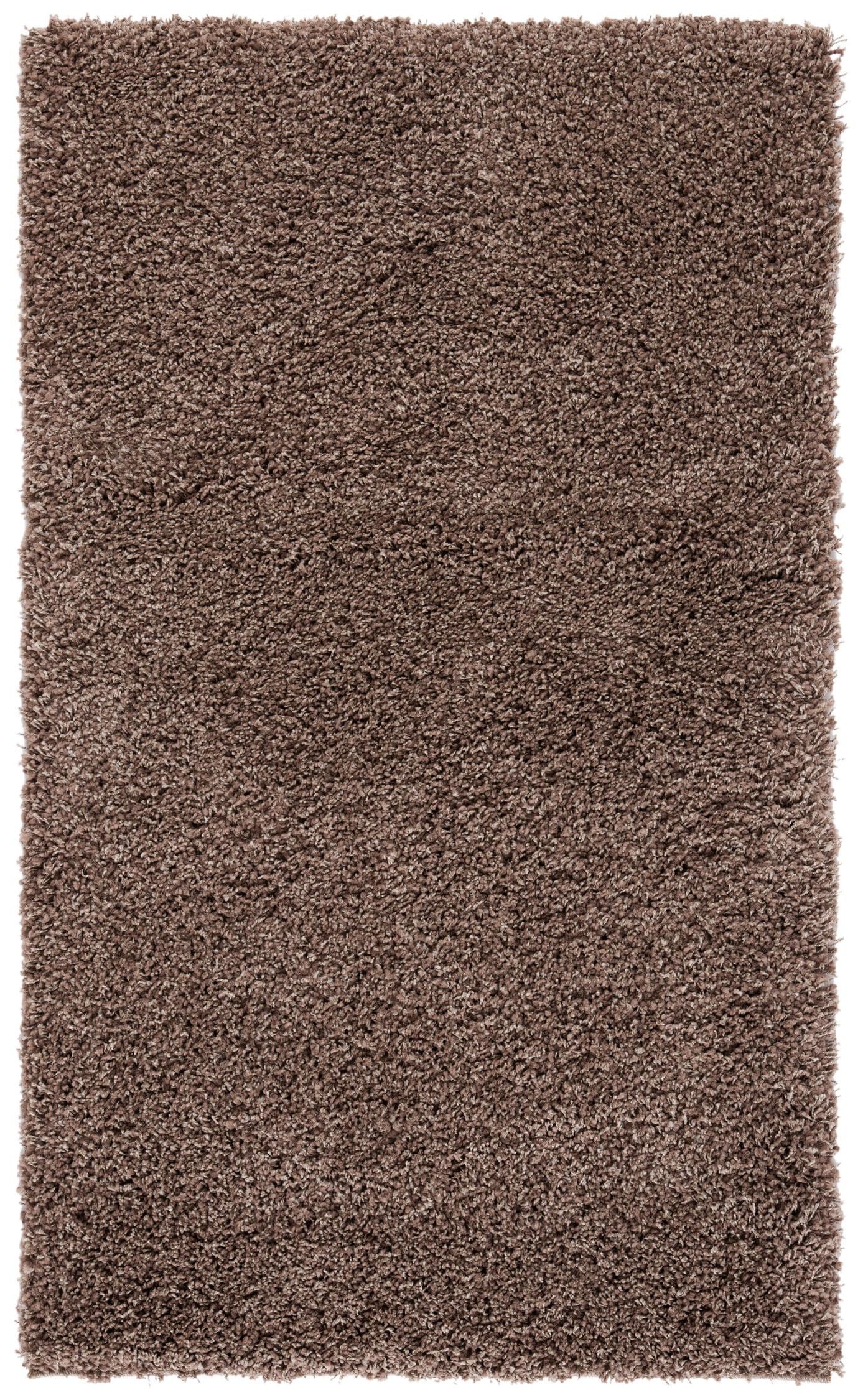 California Shag SG151 Power Loomed Indoor Accent Rug - Taupe - 3'x5' - Safavieh