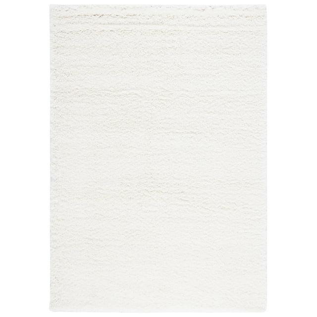 California Shag SG151 Power Loomed Indoor Area Rug - White - 5'3"x7'6" - Safavieh