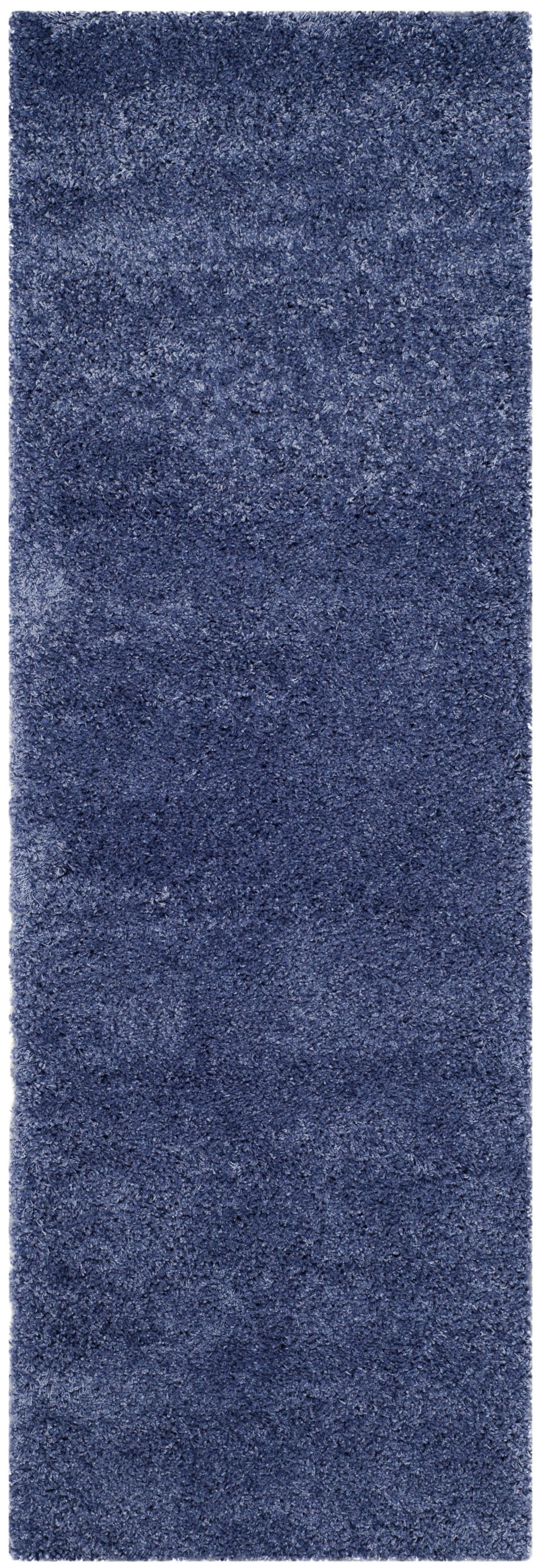 Shag SG151 Power Loomed Indoor Accent Rug - Periwinkle - 2'3"x5' - Safavieh.
