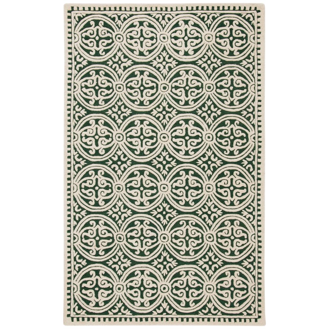 Ivory Elegance 5' x 8' Hand-Tufted Wool Area Rug