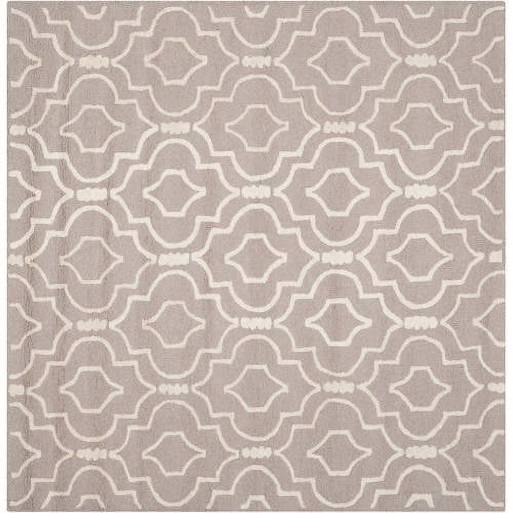 SAFAVIEH Cambridge Julian Geometric Wool Area Rug, Beige/Ivory, 6' x 6' Square