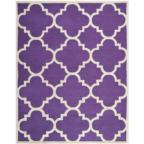 Cambridge CAM140 Tufted Indoor Area Rug - Purple/Ivory - 9'x12' - Safavieh