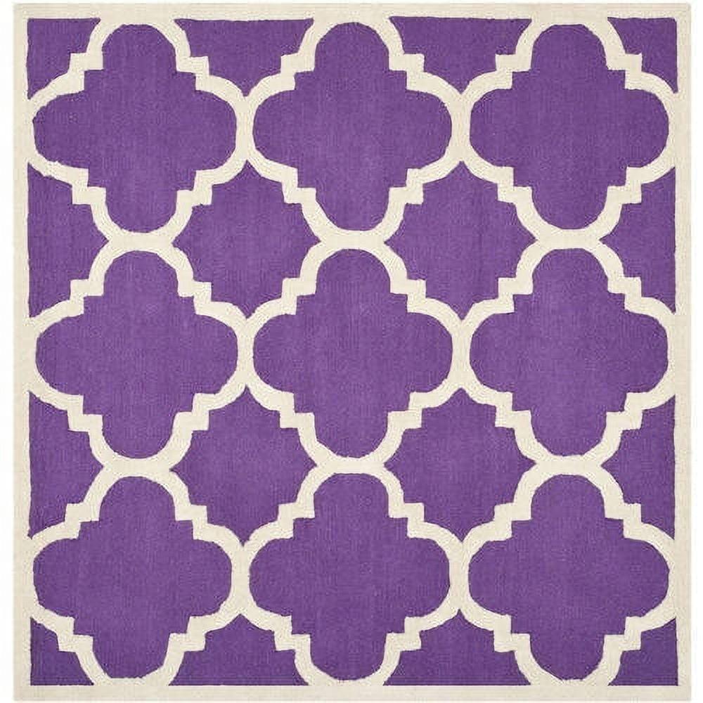 Cambridge CAM140 Tufted Indoor Accent Rug - Purple/Ivory - 3'x5' - Safavieh