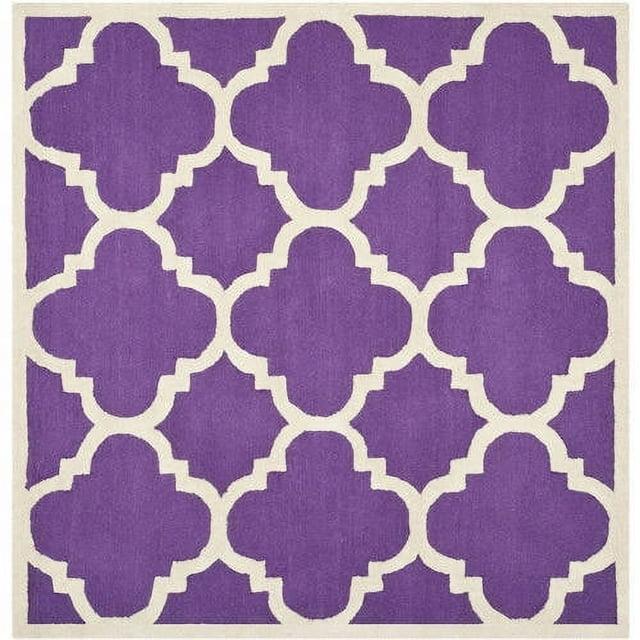 Cambridge CAM140 Tufted Indoor Accent Rug - Purple/Ivory - 3'x5' - Safavieh