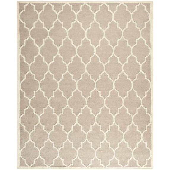 SAFAVIEH Cambridge Kevin Geometric Wool Area Rug, Beige/Ivory, 11' x 15'