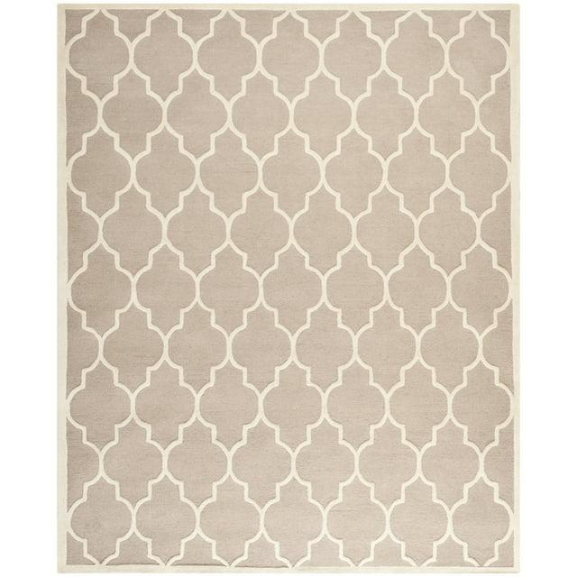 SAFAVIEH Cambridge Kevin Geometric Wool Area Rug, Beige/Ivory, 11' x 15'