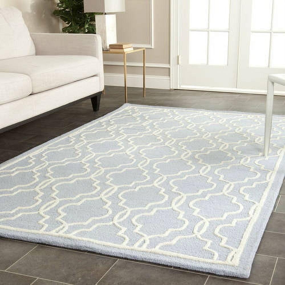 Ivory Hand-Tufted Wool 8' x 10' Rectangular Rug