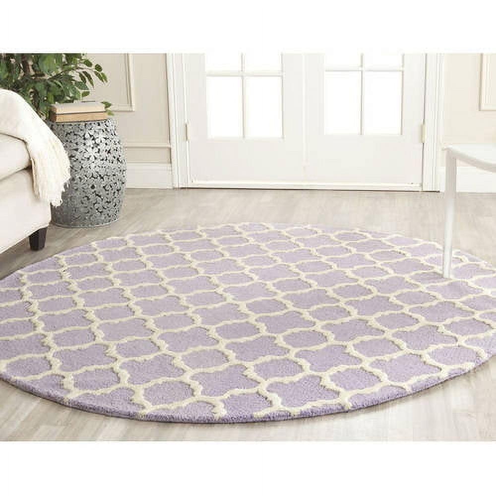Cambridge CAM130 Tufted Indoor Accent Rug - Lavander/Ivory - 3'x5' - Safavieh