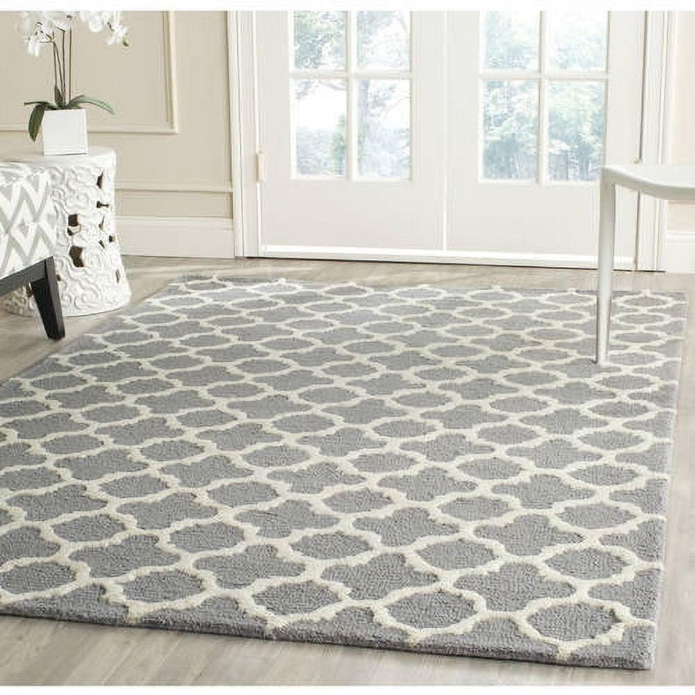 Hand Tufted Wool Geometric Rug