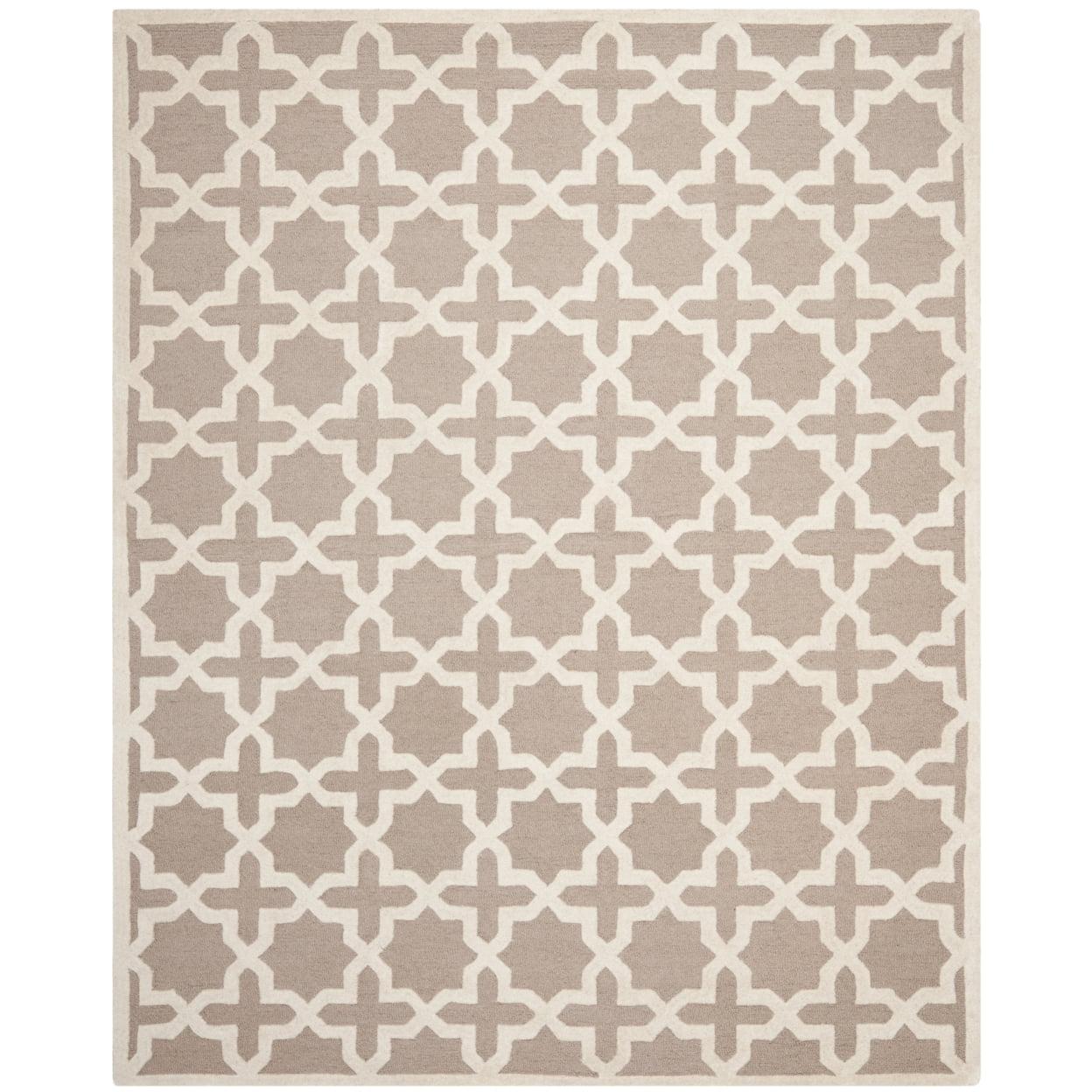 Cambridge CAM125 Tufted Indoor Area Rug - Beige/Ivory - 6'x6' - Safavieh