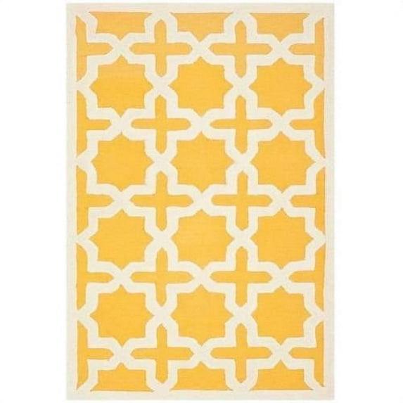 Cambridge CAM125 Tufted Indoor Area Rug - Gold/Ivory - 4'x6' - Safavieh