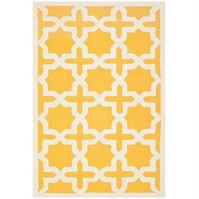 Cambridge CAM125 Tufted Indoor Area Rug - Gold/Ivory - 4'x6' - Safavieh