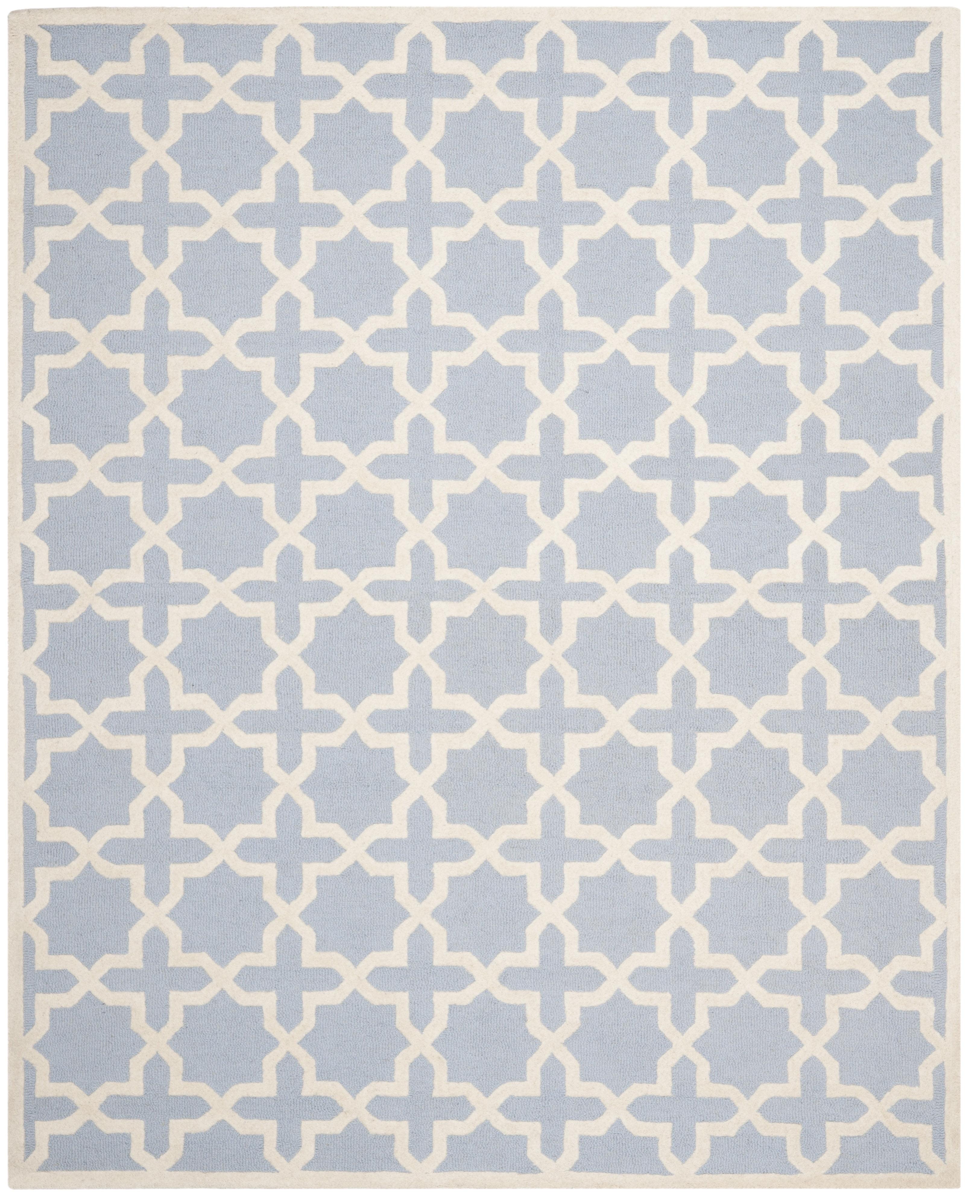 Cambridge CAM125 Tufted Indoor Area Rug - Light Blue/Ivory - 9'x12' - Safavieh
